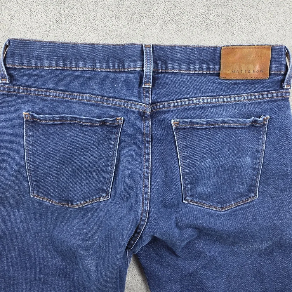 Mott & Bow Slim Jeans Mens 34x31 Blue Oliver Tapered Stretch Denim Casual‎